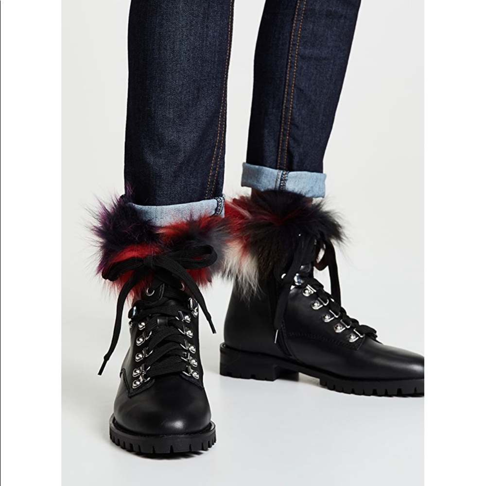 Rebecca Minkoff
Jaylin Fur Combat Boots